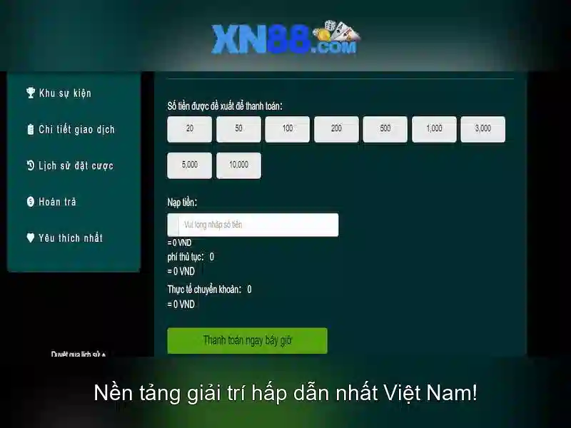 xn88 - Cổng trò chơi trực tuyến uy tín Giao diện nhà cái hoàn hảo